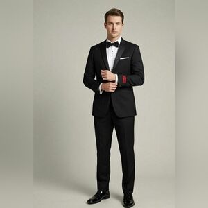 NYE Men's Black Slimfit Tuxedo Suit 44L/38S